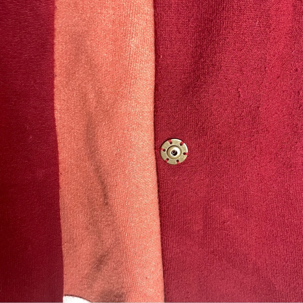 Anthropologie By Moth Deep Red One Button Cardiga… - image 4